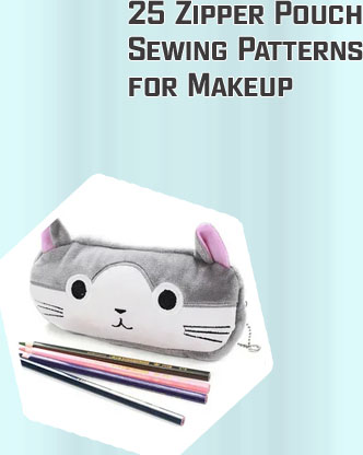Makeup zipper pouch